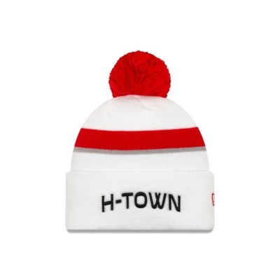 Houston Rockets Gorra | New Era 2019 NBA Authentics City Series Pom Knit Beanie Mexico - Blancos